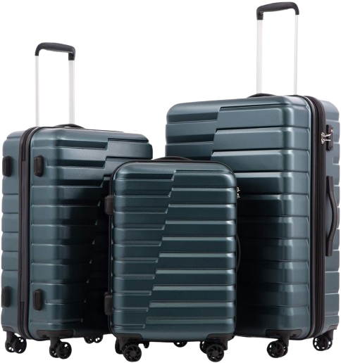 Expandable Suitcase PC ABS TSA Luggage